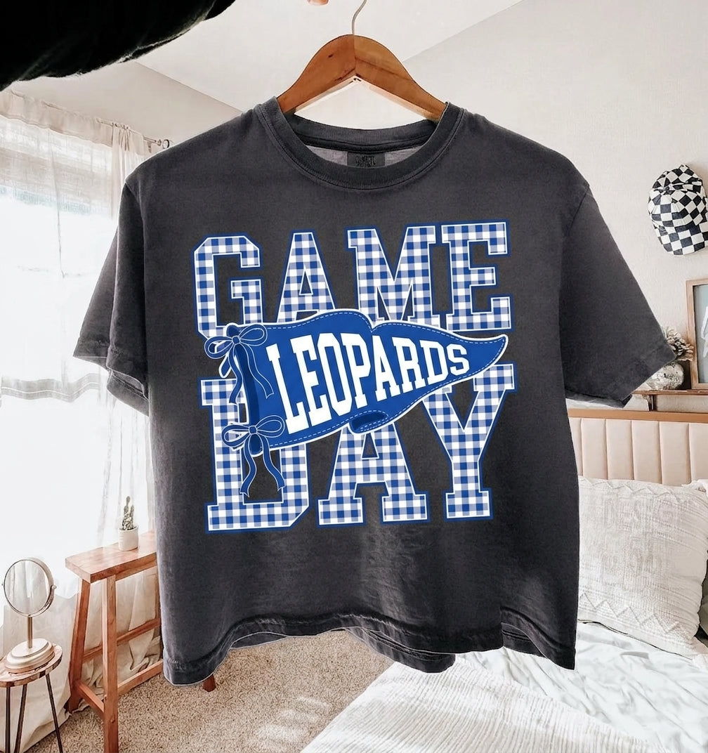 Vintage Game Day Gingham Mascot T-Shirt