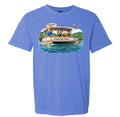 Pontoon Papa Comfort Colors® T-Shirt | Funny Grandpa Lake Shirt | Father's Day Boating Tee