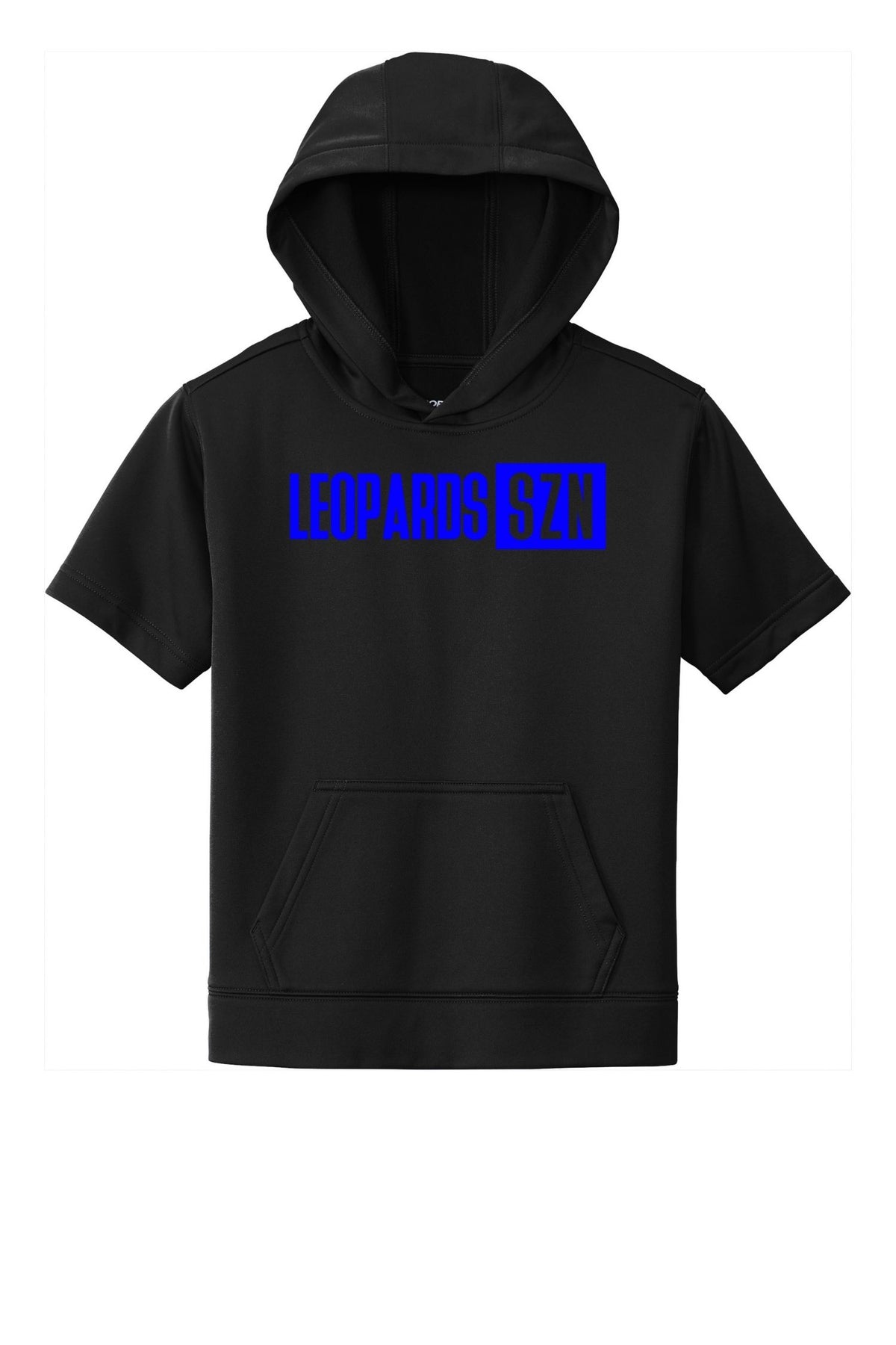 Leopards Fleece Short Sleeve Hooded Pullover