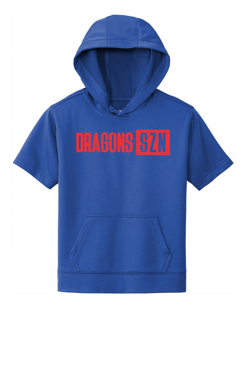 Dragons Fleece Short Sleeve Hooded Pullover