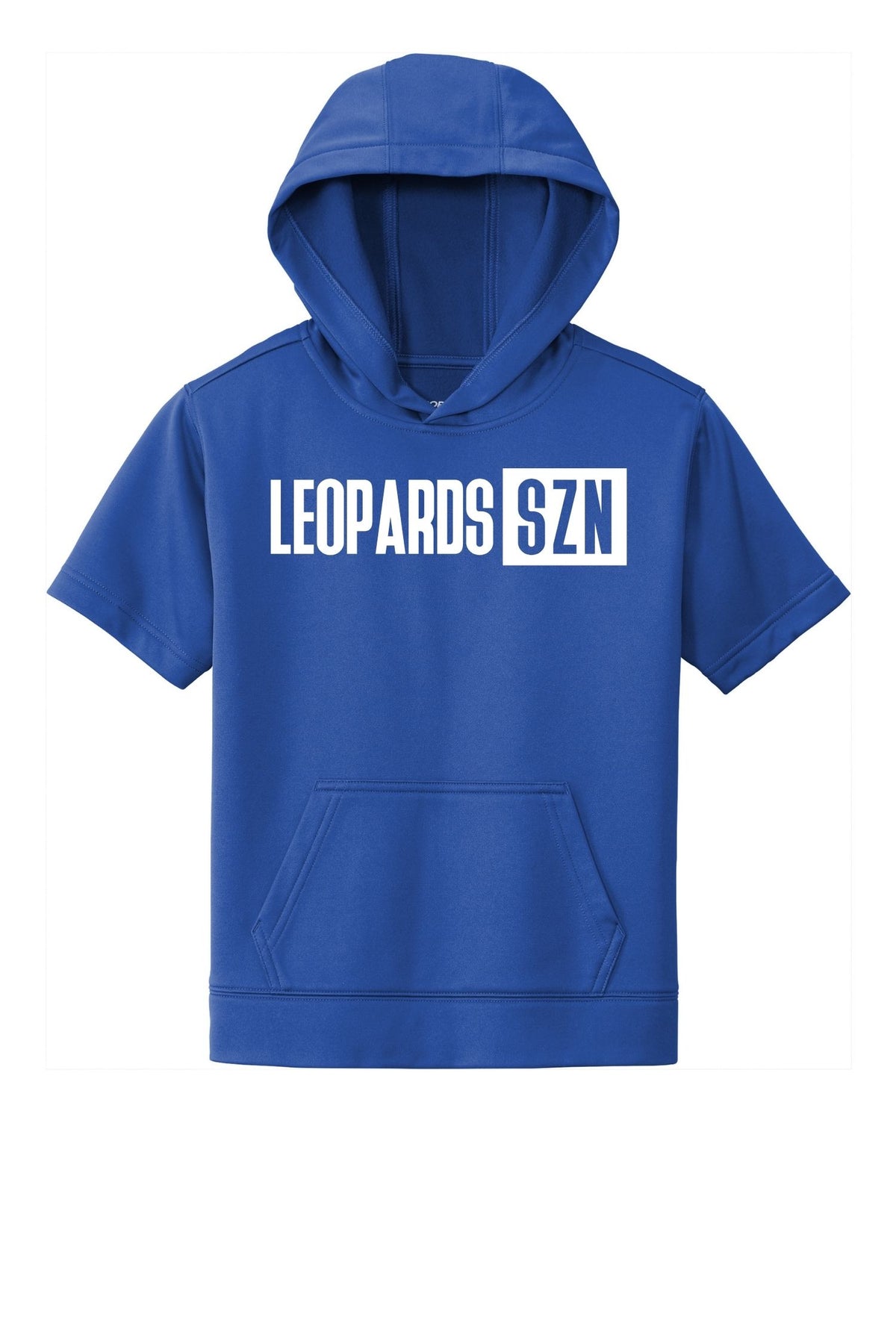 Leopards Fleece Short Sleeve Hooded Pullover