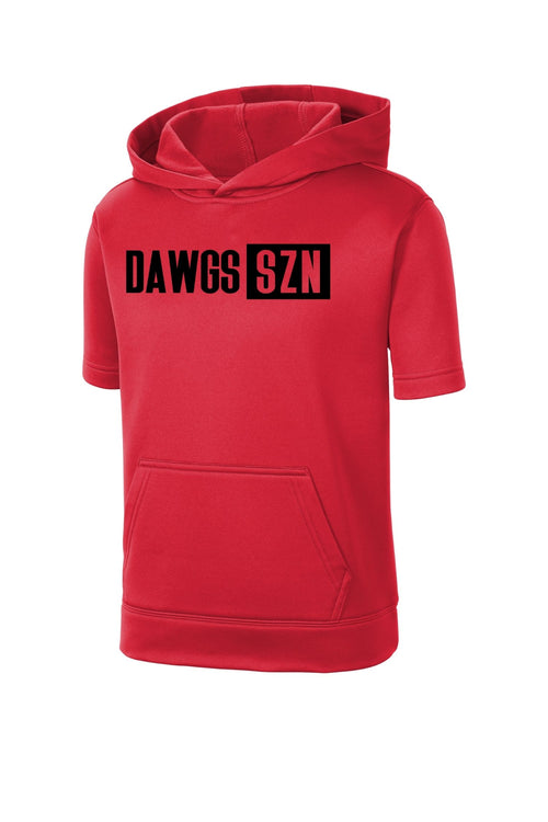 Dawgs Fleece Short Sleeve Hooded Pullover