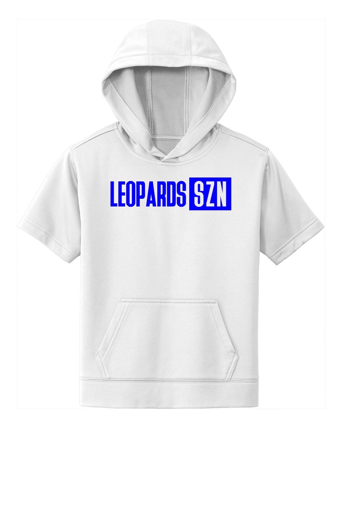 Leopards Fleece Short Sleeve Hooded Pullover